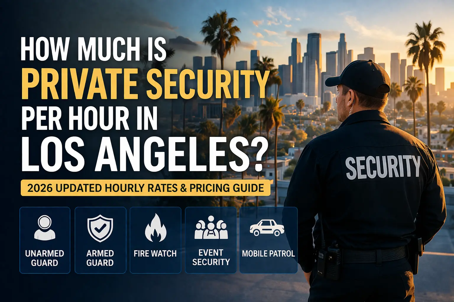 How Much Is Private Security Per Hour in Los Angeles