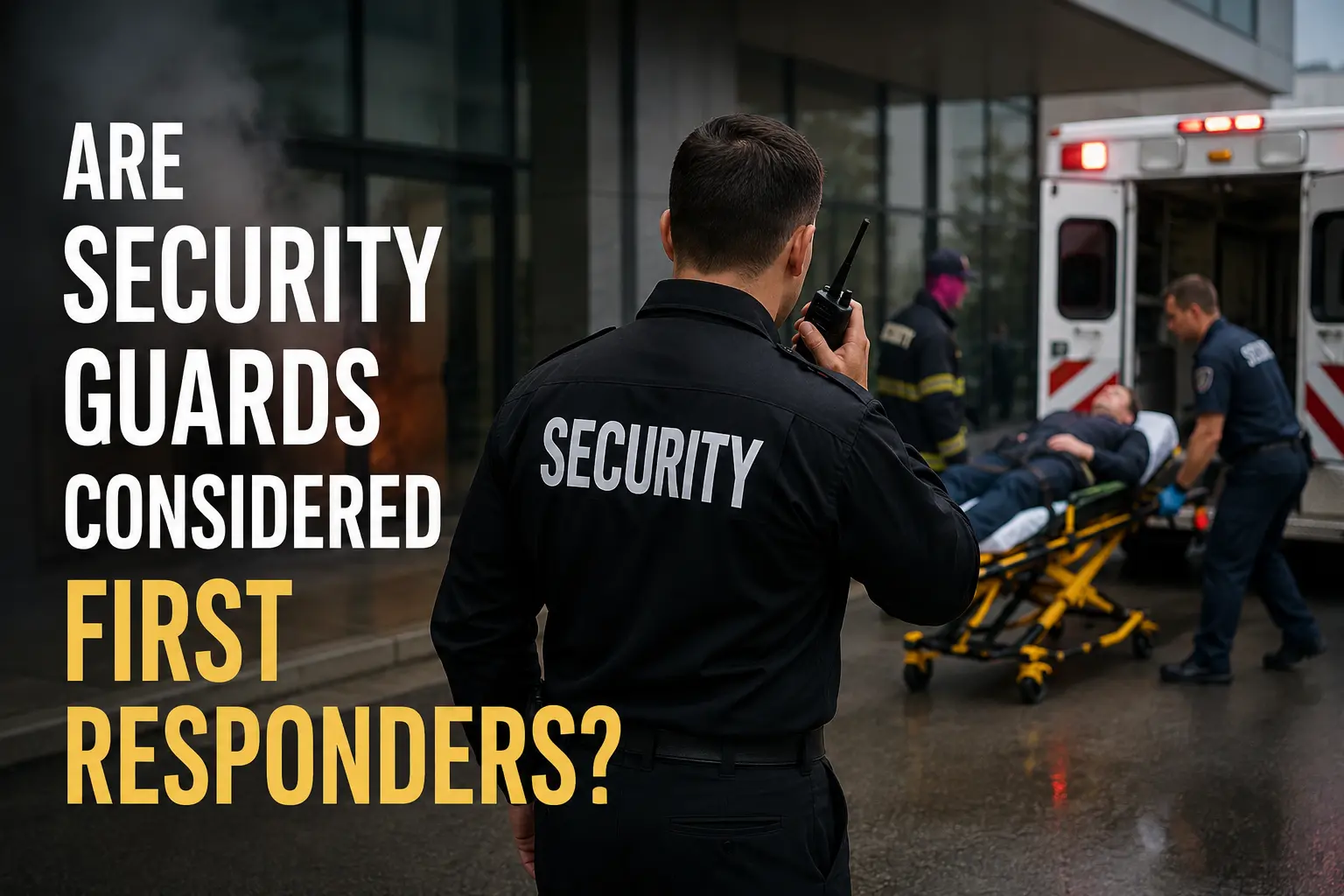 Are Security Guards Considered First Responders in California