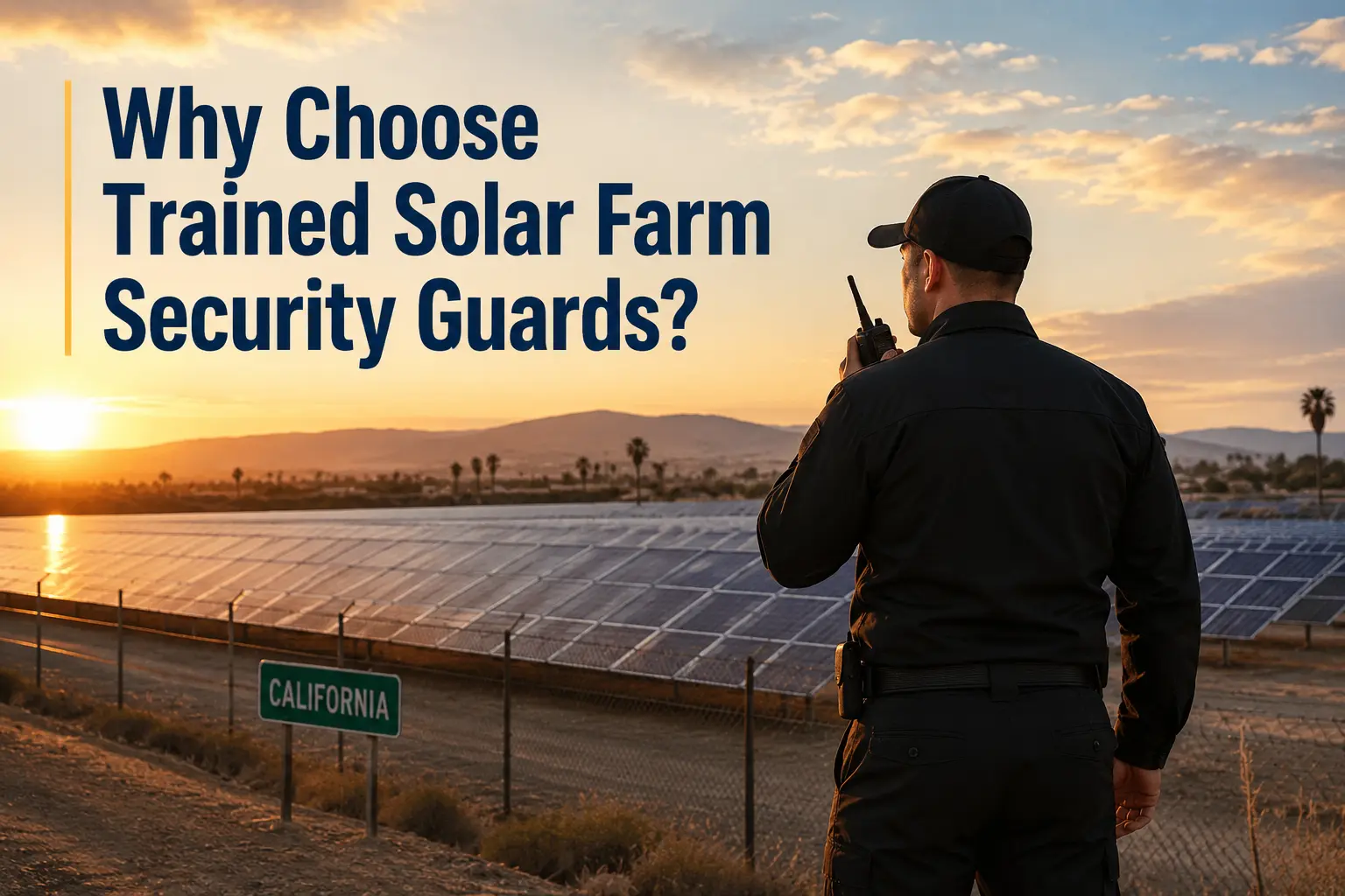 Why Choose Trained Solar Farm Security Guards