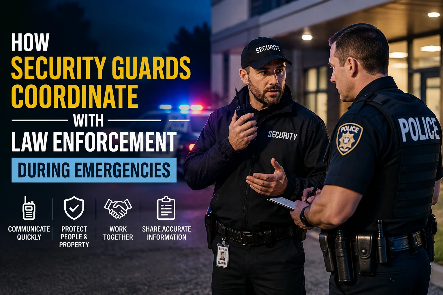 How Security Guards Coordinate with Law Enforcement