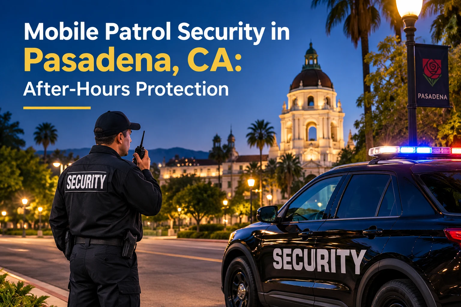 Mobile Patrol Security in Pasadena