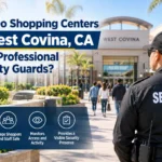 Why Do Shopping Centers in West Covina, CA Need Professional Security Guards