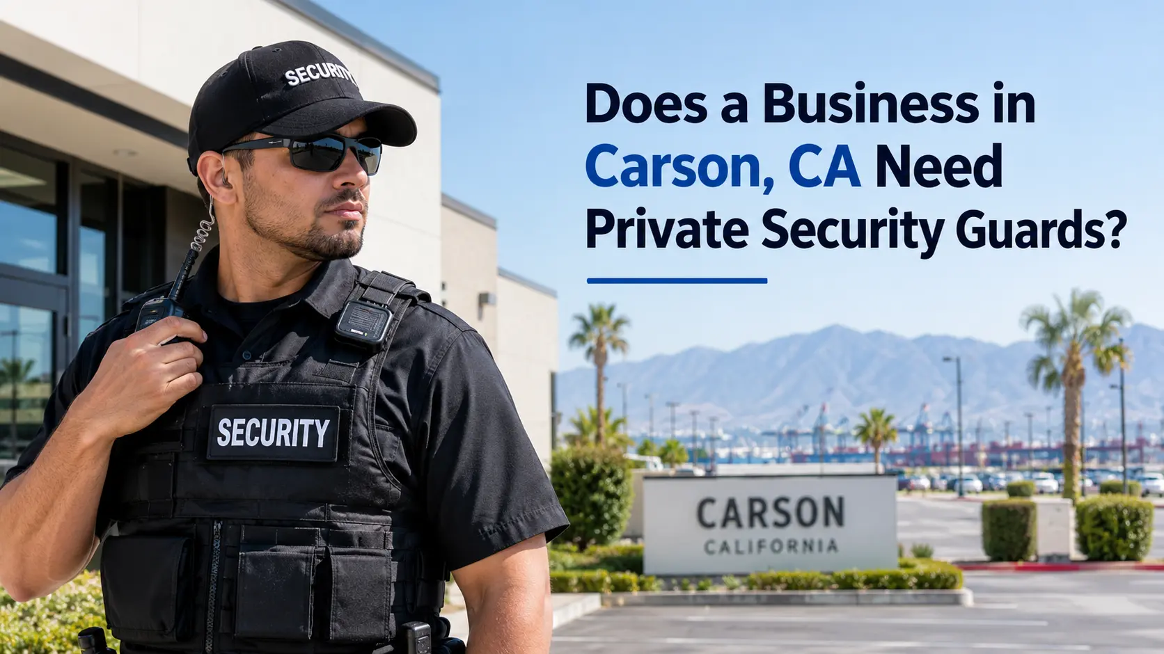 When Does a Business in Carson Need Private Security Guards
